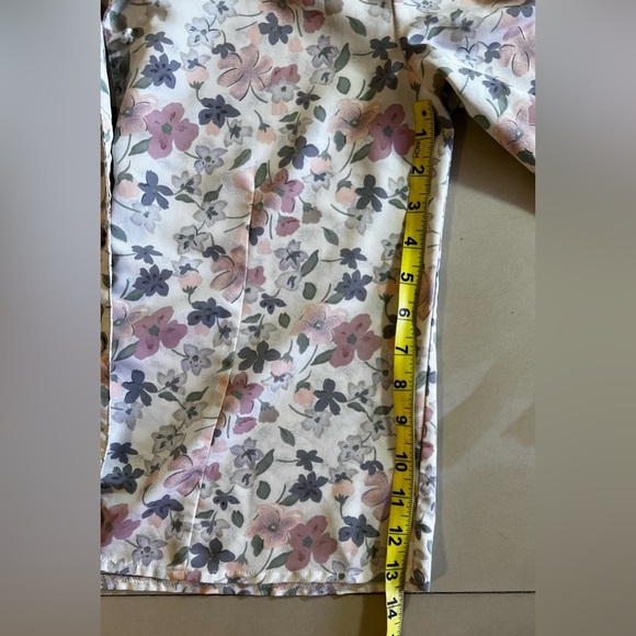 María caridad González petite Women's Long Sleeve Floral Blouse Multicolor 6 P - Picture 10 of 16